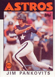 1986 Topps Baseball Cards      618     Jim Pankovits